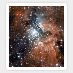 Colorful Universe Nebula Galaxy And Stars Sticker